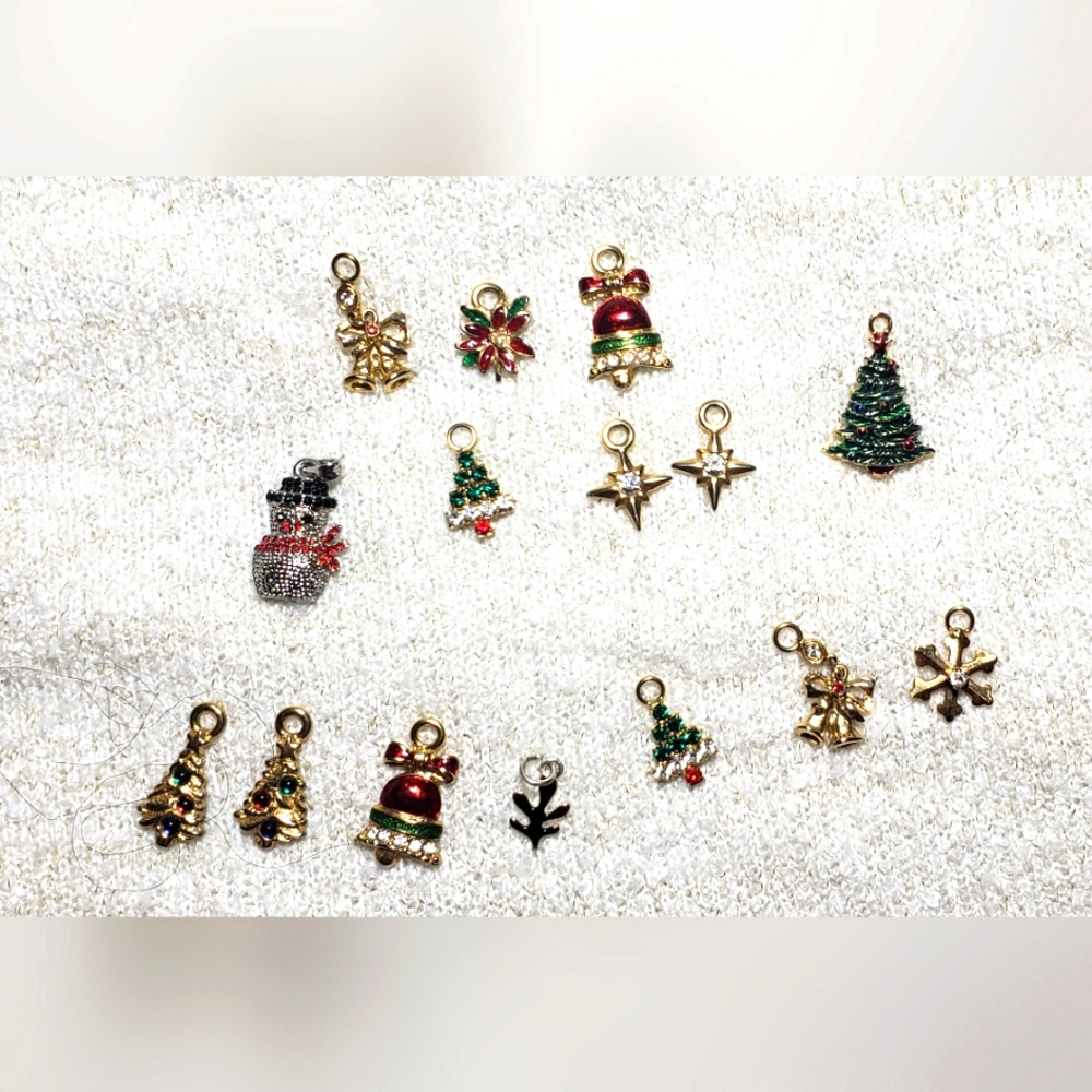 Retro Christmas Charms / set